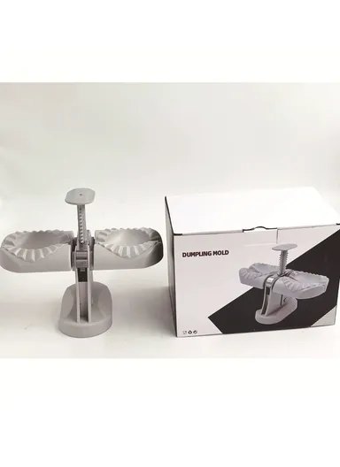 Foldable Manual Dumpling Maker Mold (L20 x W12 x H17)cm - Grey