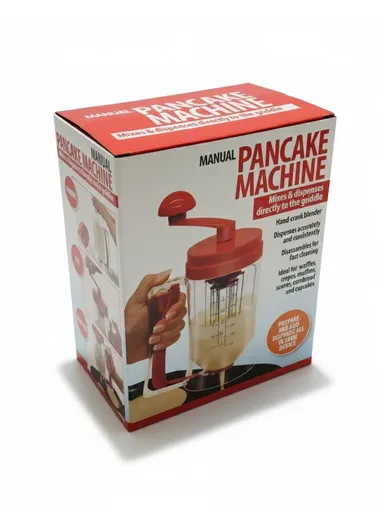 Manual Batter Mixer &amp; Dispenser with Hand-Crank (D11× H20)cm