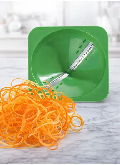 7-in-1 Manual Vegetable Chopper &amp; Slicer with Hand-Crank, Multi-Blade Dicer Set