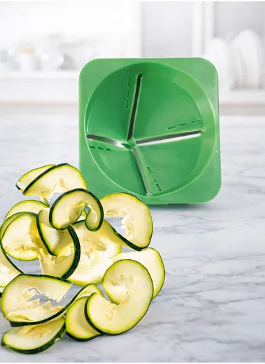 7-in-1 Manual Vegetable Chopper &amp; Slicer with Hand-Crank, Multi-Blade Dicer Set