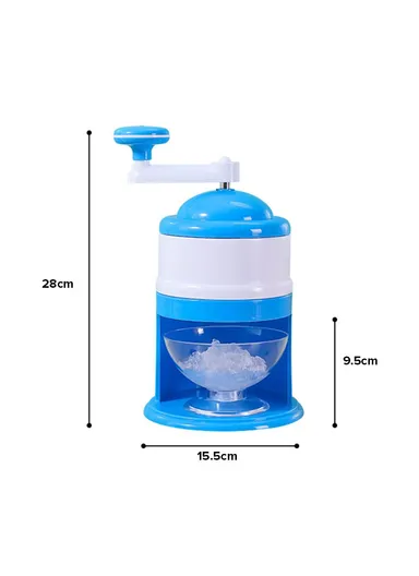 Ice Crusher Manual Multifunction Shaver, Durable, Heat-Resistant with Ice Bowl BLD-16