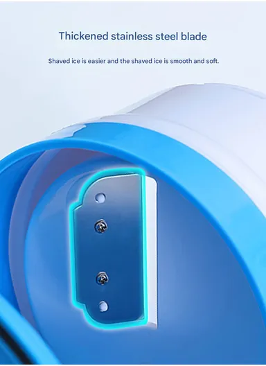 Ice Crusher Manual Multifunction Shaver, Durable, Heat-Resistant with Ice Bowl BLD-16