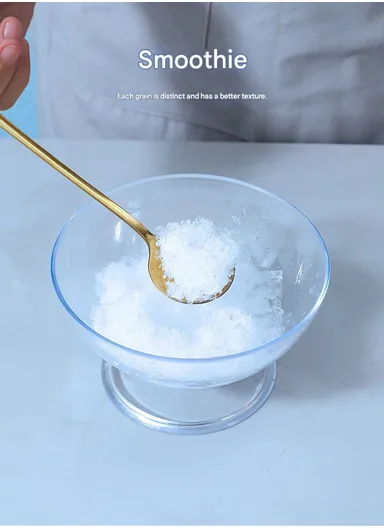 Ice Crusher Manual Multifunction Shaver, Durable, Heat-Resistant with Ice Bowl BLD-16