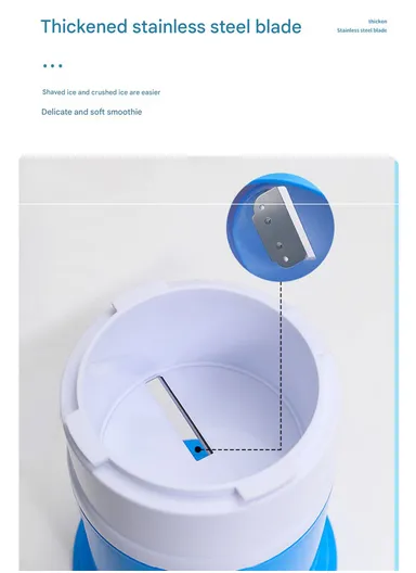 Ice Crusher Manual Multifunction Shaver, Durable, Heat-Resistant with Ice Bowl BLD-16