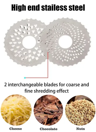 Handheld Rotary Cheese Grater, Easy Operation Manual Kitchen Tool