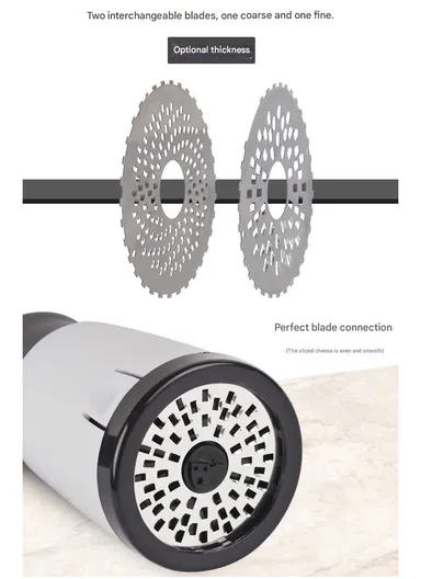 Handheld Rotary Cheese Grater, Easy Operation Manual Kitchen Tool