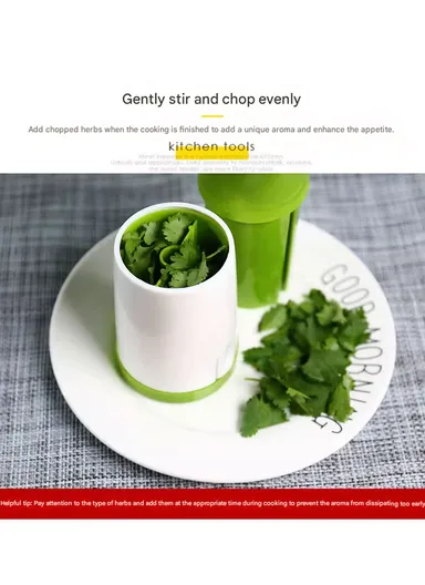 Multi-Purpose Manual Herb, Spice &amp; Seed Grinder - White &amp; Green