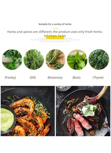 Multi-Purpose Manual Herb, Spice &amp; Seed Grinder - White &amp; Green