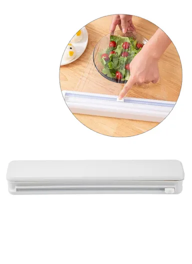30cm Wide Plastic Wrap &amp; Aluminum Foil Dispenser with Slide Cutter YXY588