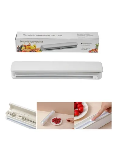 30cm Wide Plastic Wrap &amp; Aluminum Foil Dispenser with Slide Cutter YXY588