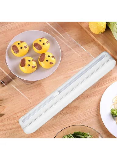 30cm Wide Plastic Wrap &amp; Aluminum Foil Dispenser with Slide Cutter YXY588