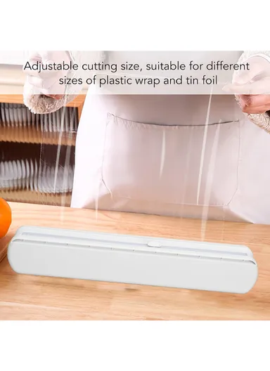 30cm Wide Plastic Wrap &amp; Aluminum Foil Dispenser with Slide Cutter YXY588