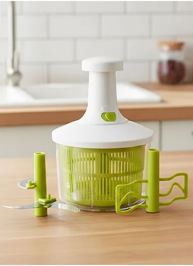 TwistCut Hand Press Food Mixer with Chopping &amp; Mixing Blades (D15 x H23)