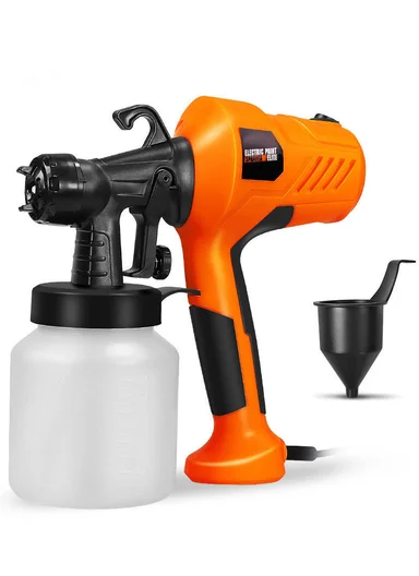 400W Electric Paint Sprayer Elite, Handheld Compact Paint Gun with 360° Multi-Directional Nozzle &amp; 800ml Container