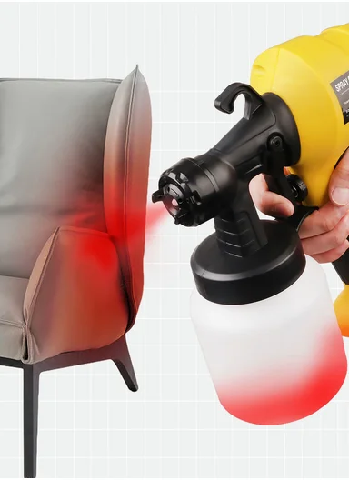 400W Electric Paint Sprayer Elite, Handheld Compact Paint Gun with 360° Multi-Directional Nozzle &amp; 800ml Container