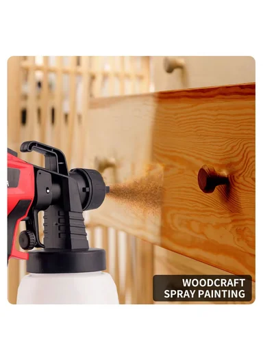 400W Electric Paint Sprayer Elite, Handheld Compact Paint Gun with 360° Multi-Directional Nozzle &amp; 800ml Container