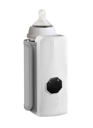 Rechargeable Milk Bottle Warmer With Multi-Level Temperature Adjustment &amp; LED Display Screen