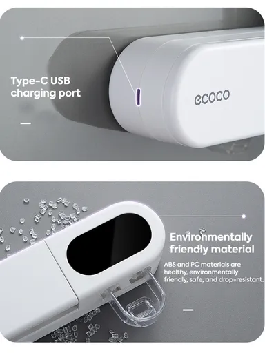 Intelligent Toothbrush Holder with Toothpaste Dispenser, UV + Photocatalyst Sterilization &amp; Long Standby Time YR-555