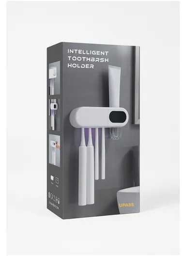 Intelligent Toothbrush Holder with Toothpaste Dispenser, UV + Photocatalyst Sterilization &amp; Long Standby Time YR-555