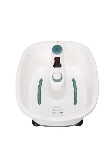 300W Multi-Functional Infrared Footbath Spa Massager with Vibration, Oxygen Bubbles &amp; Magnetic Therapy - Green
