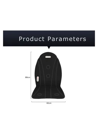 2-in-1 Electronic Heated Vibrating Massage Mat, Home &amp; Car Massage Cushion with 4 Modes, Built-in Controller &amp; Timer YC-816