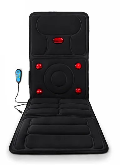 Microcomputer Massage Mattress, Full Body Vibration &amp; Heating Pad with Remote Control, Multi-Frequency Massage Modes &amp; Foldable Design SL-2018
