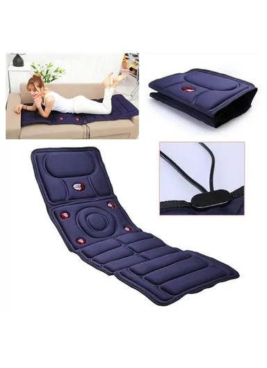 Microcomputer Massage Mattress, Full Body Vibration &amp; Heating Pad with Remote Control, Multi-Frequency Massage Modes &amp; Foldable Design SL-2018