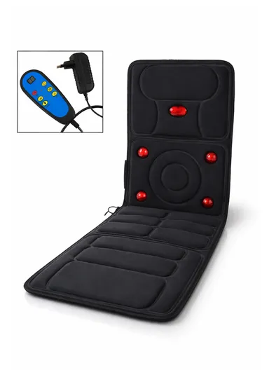 Microcomputer Massage Mattress, Full Body Vibration &amp; Heating Pad with Remote Control, Multi-Frequency Massage Modes &amp; Foldable Design SL-2018