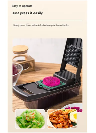 14-In-1 Multifunction Vegetable &amp; Fruit Cutter With Garlic Peeler