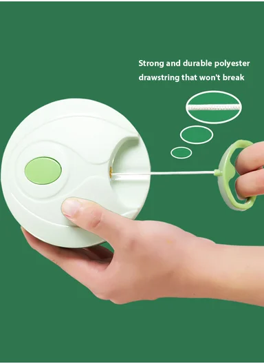 Manual Hand Pull Food Chopper, Compact Vegetable Cutter with Stainless Steel Blades MLY-816 - Green