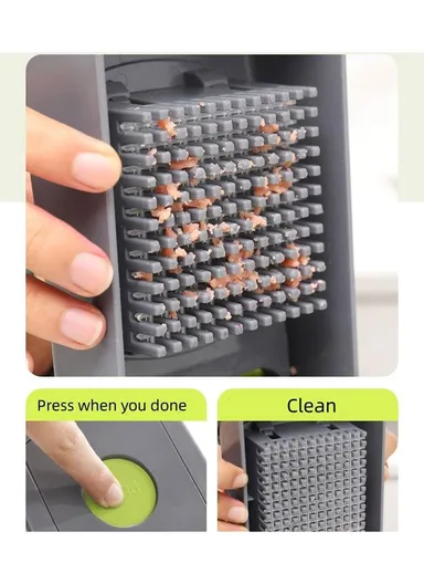 28-Pieces Multifunction Vegetable Chopper &amp; Cutting Board Set With Interchangeable Blades 