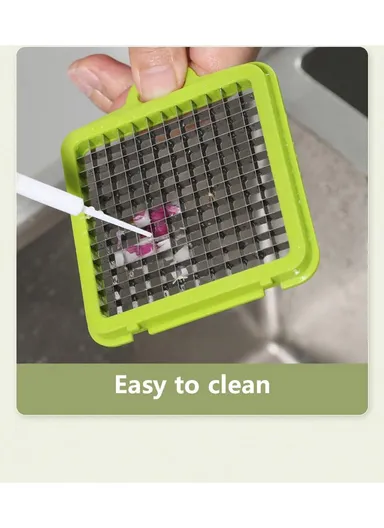 28-Pieces Multifunction Vegetable Chopper &amp; Cutting Board Set With Interchangeable Blades 