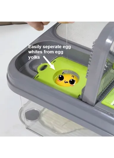 28-Pieces Multifunction Vegetable Chopper &amp; Cutting Board Set With Interchangeable Blades 