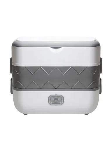 200W 2L Multifunctional Electric Cooking Lunch Box with 4 Stainless Steel Liners - Pink