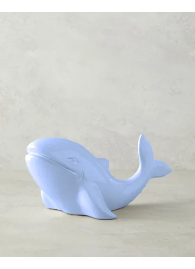Little Whale Figurine 17.4x9.5x7.8 cm Blue