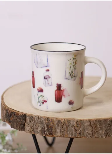 300ml Ceramic Mug, Dishwasher &amp; Microwave Safe Mug SDM020-3326 - Style 1