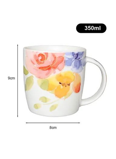 350ml Ceramic Mug, Multi-Use Large Capacity Mug - Style 4