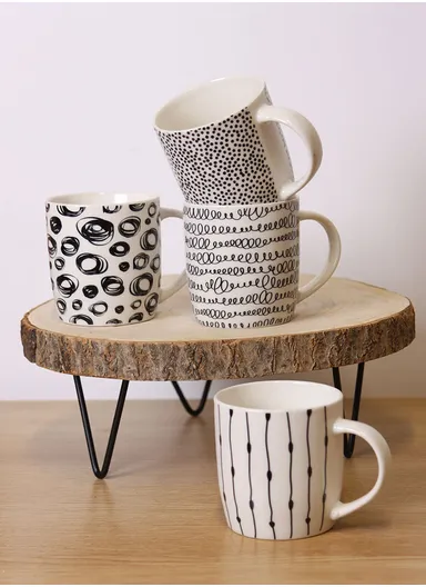 310ml Ceramic Mug, Dishwasher &amp; Microwave Safe Mug SDM074-3971 - Style 4