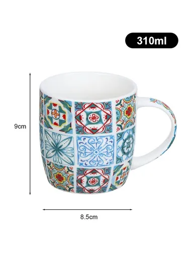 310ml Patern Design Ceramic Mug, Dishwasher &amp; Microwave Safe Mug SDM020-3327 - Style 2