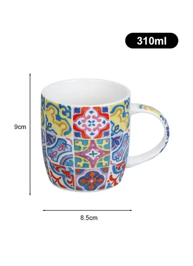 310ml Patern Design Ceramic Mug, Dishwasher &amp; Microwave Safe Mug SDM020-3327 - Style 3