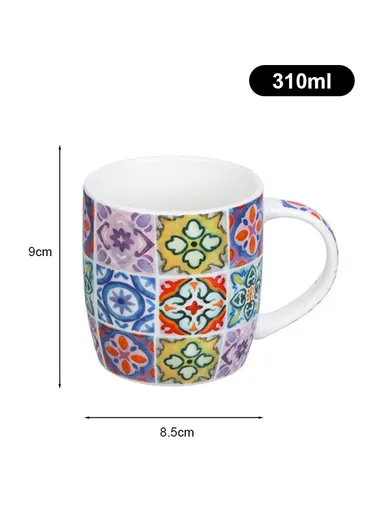 310ml Patern Design Ceramic Mug, Dishwasher &amp; Microwave Safe Mug SDM020-3327 - Style 4