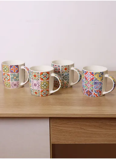 310ml Patern Design Ceramic Mug, Dishwasher &amp; Microwave Safe Mug SDM020-3327 - Style 4