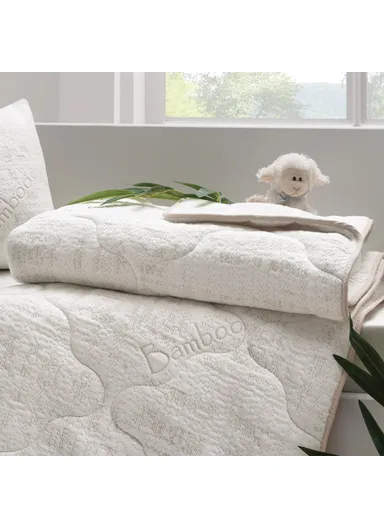 Bamboo Baby Quilt 95 x 145 cm ( 200 gr/m2 ) - Beige