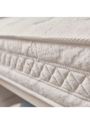 Blue Star Baby Spring Mattress (W70 x L120 x H15) cm- White