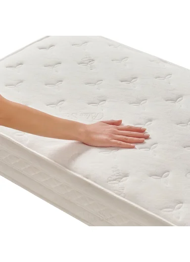 Blue Star Baby Spring Mattress (W70 x L120 x H15) cm- White