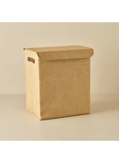 Rose Box with Jute Lid 50 x 40 x 30 cm - Beige