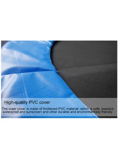 183cm Garden Trampoline 200cm Total Height 46cm Off-Floor Height 150kg Maximum Load Capacity with Safety Net-Mesh LB6FT- Red