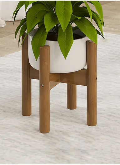 Decorative Wooden Indoor Plant &amp; Flower Stand (W30 x H33)cm