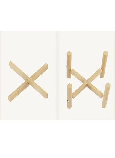 Decorative Wooden Indoor Plant &amp; Flower Stand (W35 x H33)cm