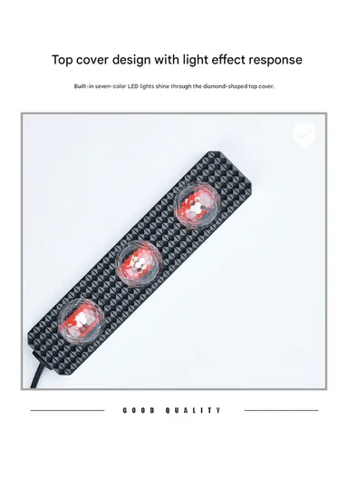 4Pcs LED Atmosphere Starlight Car Seat Bottom RGB Interior Lamp With Remote 7 color and Voice Control